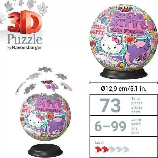 Ravensburger 3D Dėlionė 73 vnt. - Hello Kitty