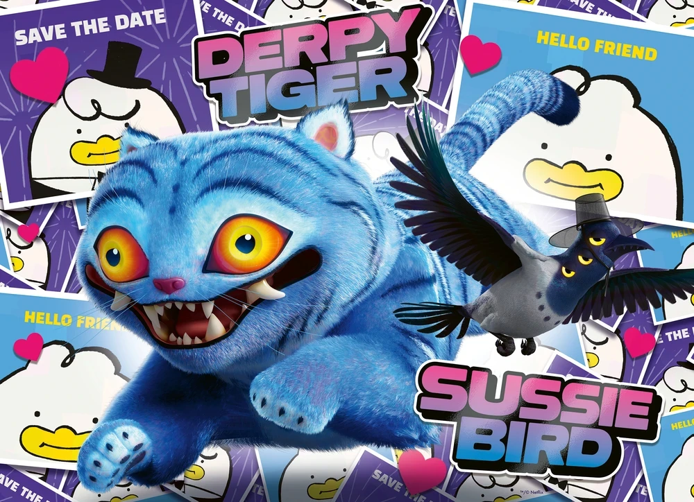 Ravensburger Dėlionė 4x100 vnt. - Kpop Demon Hunters