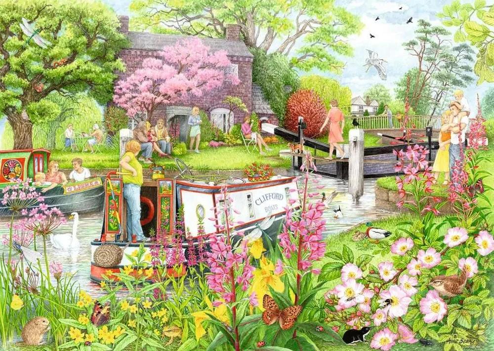 Ravensburger Dėlionė 1000 vnt. - Jauki pavasario diena