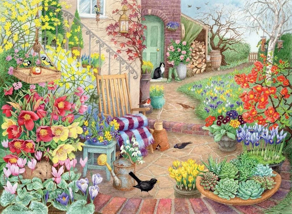 Ravensburger Dėlionė 4x500 vnt. - Nuostabūs sodai