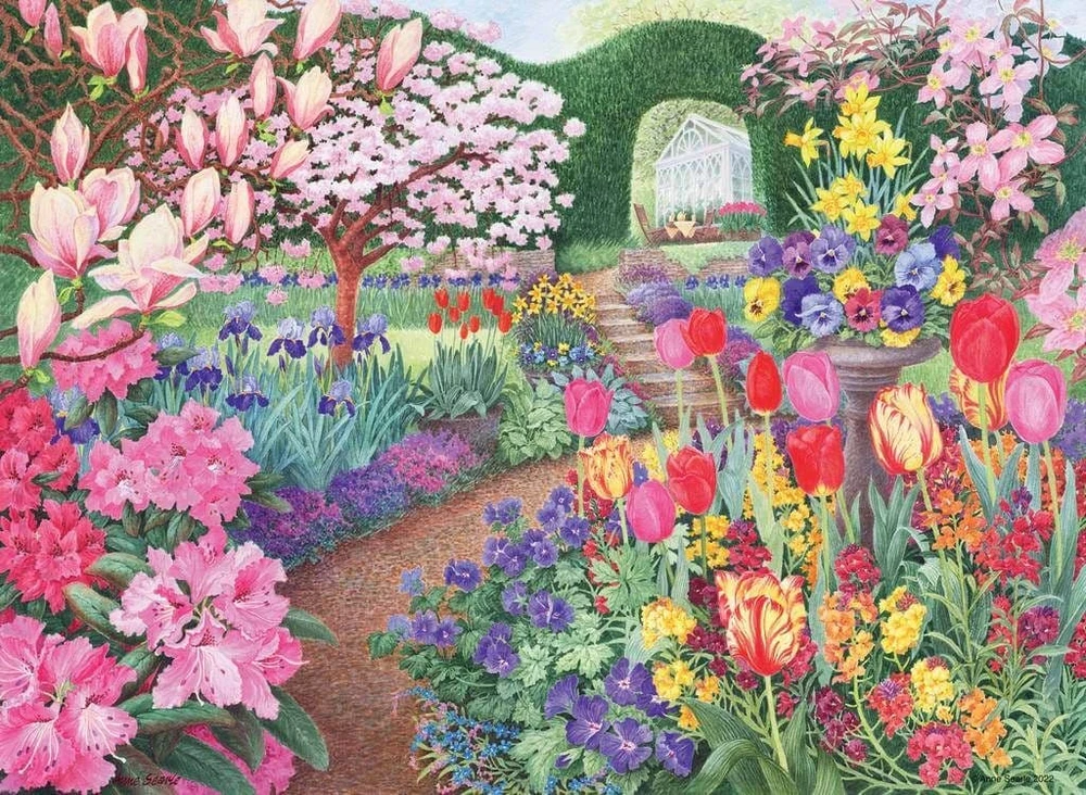 Ravensburger Dėlionė 4x500 vnt. - Nuostabūs sodai
