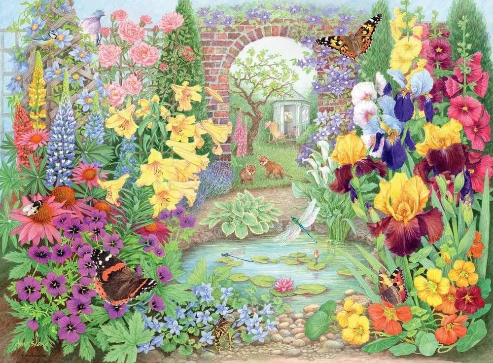 Ravensburger Dėlionė 4x500 vnt. - Nuostabūs sodai