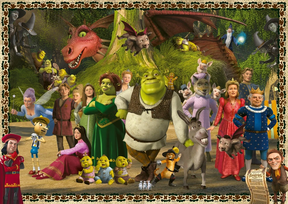 Ravensburger Dėlionė 1000 vnt. - Šrekas
