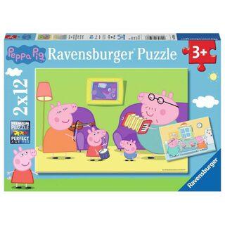 Ravensburger Dėlionė 2x12 vnt. - Pepa Pig
