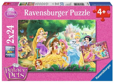 Ravensburger Dėlionė 2x24 vnt. - Princesių draugai