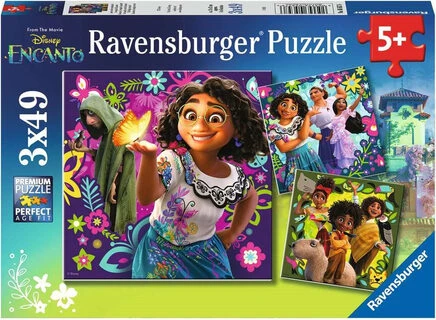 Ravensburger 3 dėlionės „Disney Užkerėti“, 3×49 det., nuo 5 m.