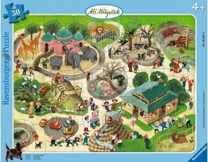 Ravensburger dėlionė „Zoologijos sode“, 30 det., nuo 4 m.