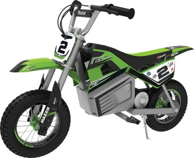Razor MX125 +DECALS Dirt Bike, ES, juodas, ličio baterija