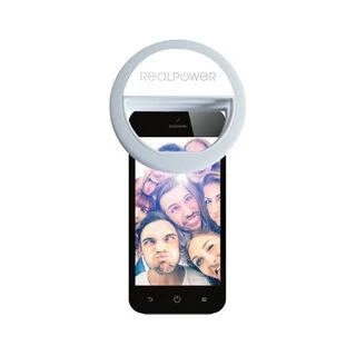 Dėklas Realpower Išmanusis telefono žiedo apšvietimas Eva Selfie Light