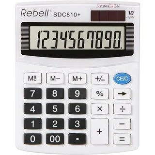 Rebell SDC-810+ skaičiuotuvas su 10 skaitmenų ekranu