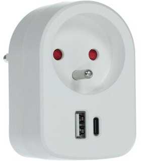 RPC 70 WH Lizdas 2xUSB 5V/2100mA RETLUX