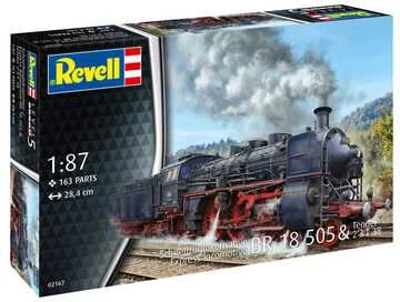 Revell BR 18 505 ekspresinis garvežys su tenderiu 1/87 (H0)