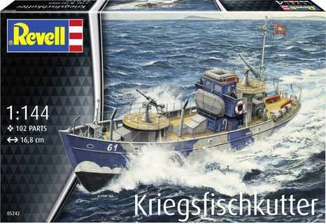 Revell KFK Kriegsfischkutter 1:144 surenkamas plastikinis laivo modelis 05242