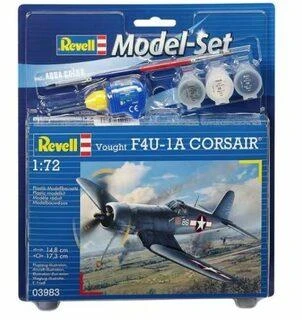 Revell Vought F4U-1A Corsair dovanų rinkinys 1/72 su dažais ir klijais