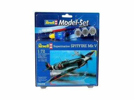 Revell - Spitfire Mk V dovanų komplektas, 1/72, 64164