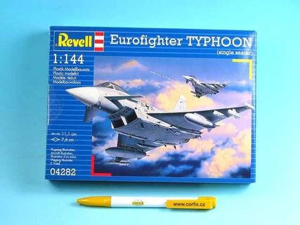 Klijuojamas naikintuvo modelis Revell Eurofighter Typhoon 1:144, 51 d.
