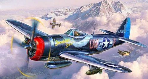 Revell P-47M Thunderbolt - PLASTIKINIS modeliavimo rinkinys