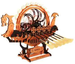 Robotime 3D medinis mechaninis konstruktorius Viking Dragon Ship