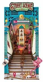 Robotime Mini namas 3D konstruktorius Street Scene
