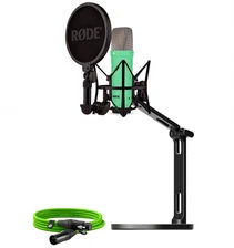 Rode Microphones NT1 Signature +XLR-cable+Desktop Studio Arm , microphone - lightgreen, Bundle