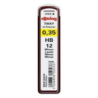 Grafitas pieštukui Rotring TIKKY 0,35 mm HB - S0312410