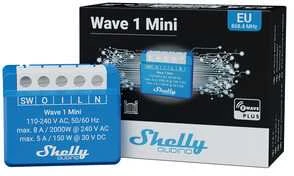 Shelly Qubino Wave 1 Mini LR išmanusis jungiklis Z-Wave Mėlyna
