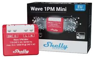 Shelly Wave 1PM Mini LR išmanioji Z-Wave relė