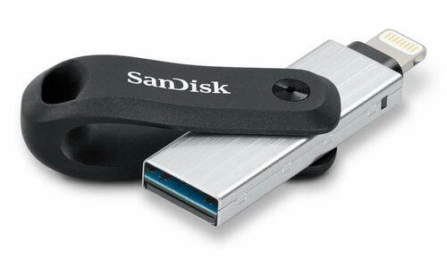 „SANDISK iXpand Flash Drive Go 256GB“ – USB3.0 + „Lightning“ – skirti „iPhone“ ir „iPad“