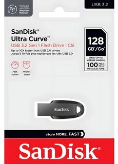 USB laikmena SanDisk Ultra Curve 3.2, 128 GB