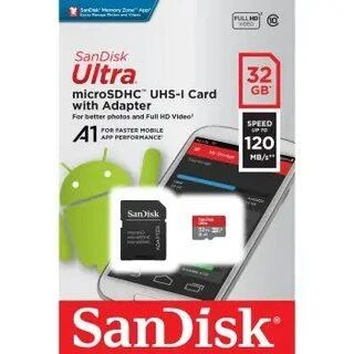 Atminties kortelė SanDisk Ultra microSDHC UHS-I, 32 GB