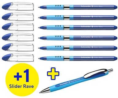 Schneider Długopis Slider Basic XB Rave 6er Mėlyna