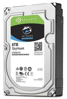 SEAGATE Surveillance Skyhawk 8TB HDD 7200rpm SATA serial ATA 6Gb/s 256MB cache 3.5inch 24x7 long-term usage BLK