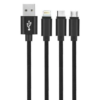 Setty 3in1 micro-USB+8PIN+type-C laidas