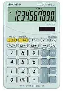 Sharp EL-M332 skaičiuotuvas Desktopas Finansų skaičiuotuvas Balta