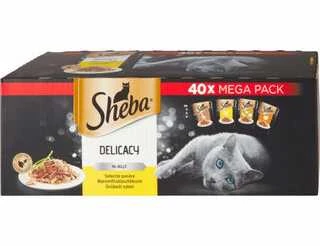 Drėgnas Kačių Maistas - SHEBA Delikatesas, 40x85 g