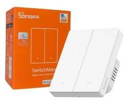 Sonoff SwitchMan ZBM5 Zigbee jungiklis 2 klavišų, baltas 86W