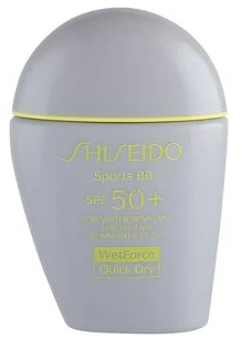 „Shiseido Sports BB Wetforce Quick Dry SPF50+“ greitai džiūstantis kremas nuo saulės, 30 ml