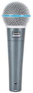 Shure | Vokalinis mikrofonas | BETA 58A | Tamsios pilkos