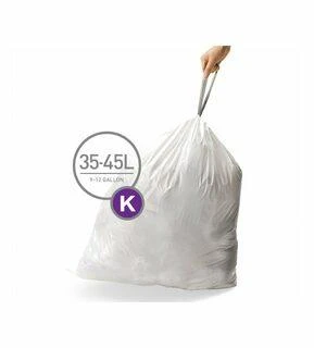 Simple Human Šiukšlių maišai 20 vnt - dydis K 35-45L / paprastas žmogus