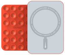 Universalus siurbtukas „Skinarma Stax MagSafe“ telefonui, oranžinis