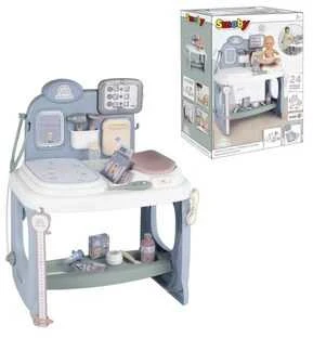 „Smoby“ kūdikių priežiūros medicinos centras lėlių priežiūrai su elektronine tabletė + 24 AKC.