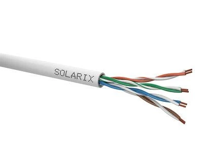 Solarix instaliacinis kabelis CAT5e UTP PVC suvytas 305m / dėžutė SXKL-5E-UTP-PVC-GY