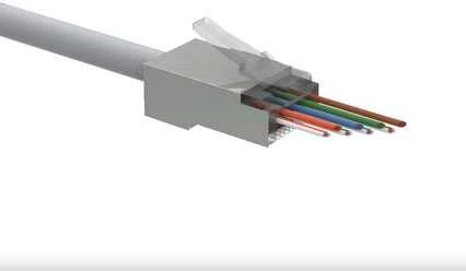 Solarix Universal EASY jungtis RJ45 CAT5E STP 8p8c laidui ir veidui / 100 vnt SXRJ45-5E-STP-EASY
