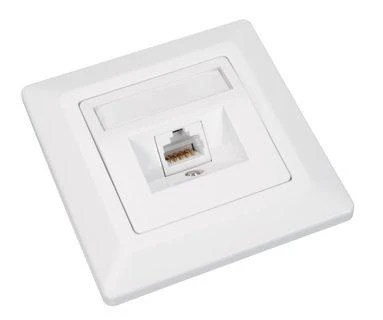 Solarix 1 x RJ45 baltas pleistras (SX9-1-5E-UTP- WH)