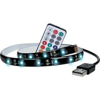 Solight LED RGB juostelė televizoriui, 2x 50cm, USB, jungiklis, pultelis