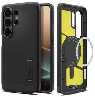 Spigen Tough Armor Mag MagSafe dėklas skirtas Samsung Galaxy S26 Ultra – juodos spalvos