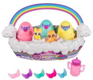 Žaislinis krepšelis Hatchimals Alive Neon Rainbow