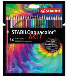 Akvareliniai pieštukai Stabilo, 24 spalvos