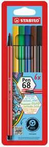 Stabilo Flamastry PEN 68 6SZT (6806/PL K_)
