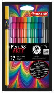 Stabilo Flomasteriai PEN 68 ARTY 12sp.